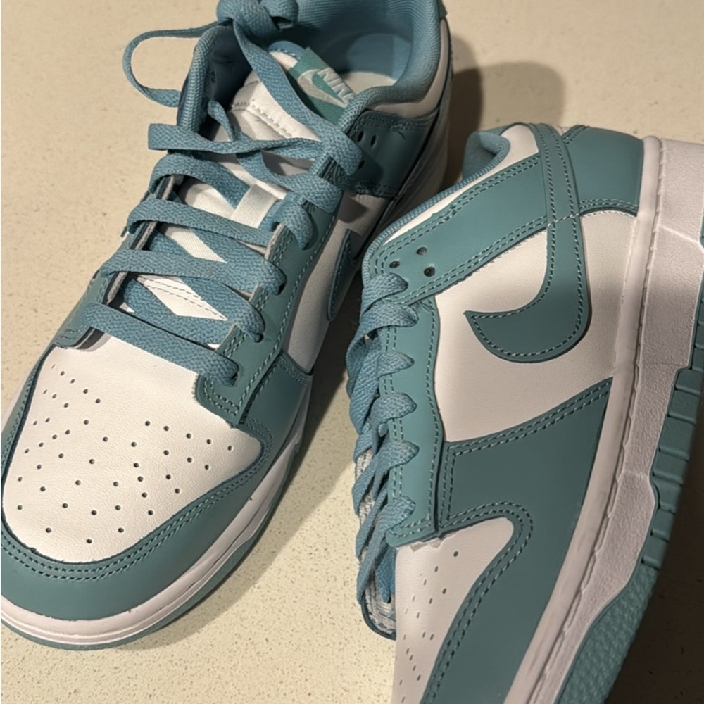 Nike Teal and White Sneakers